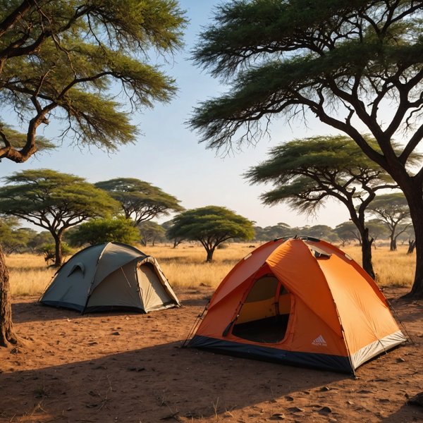Quelles sont les meilleures pratiques pour camper en région de savane pendant la saison sèche?